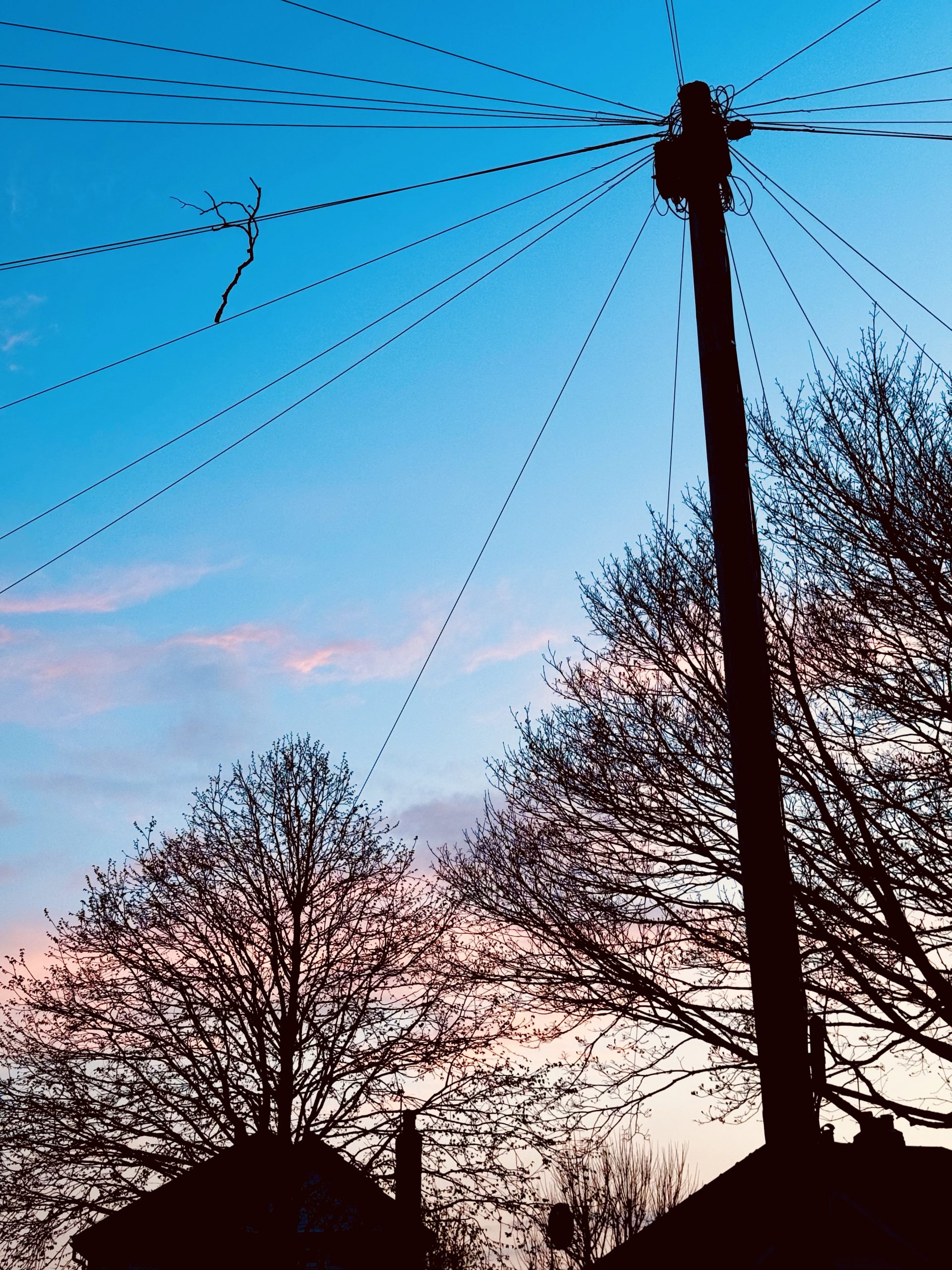 Stick on a wire